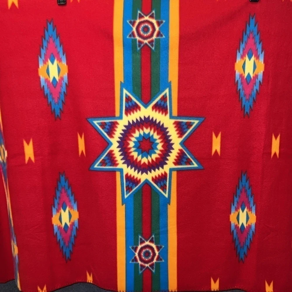 Southwestern Fleece Throw Size 58X39